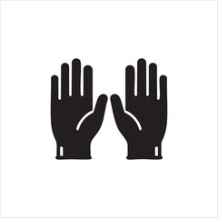 gloves bag icon. isolated on white background