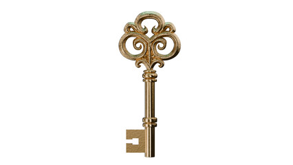 Key shapes making a abstract background using bronze antique keys stock photo