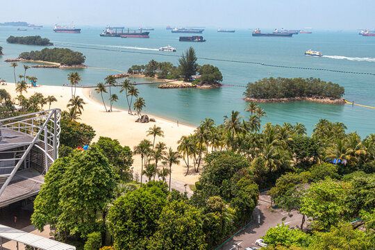 Sentosa Beach Island, Singapore, Southeast Asia