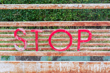 Old Stop Sign in parking,Parking symbol,traffic sign,sign prohibiting parking,No parking here road sign.