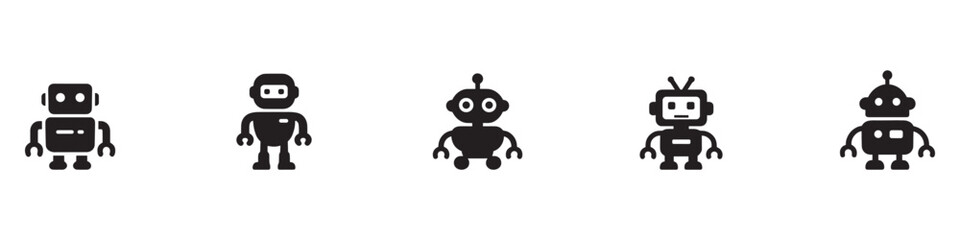 Robot icon set. Technology icon Vector illustration