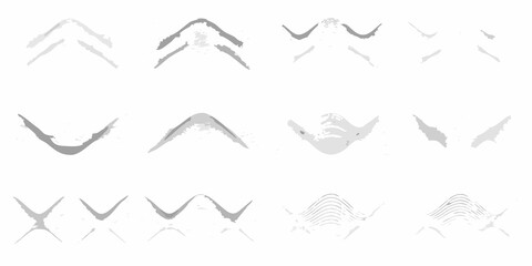 Abstract geometric shapes and patterns in grayscale tones