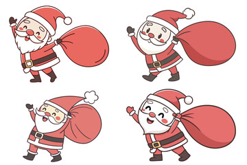 santa claus with ball