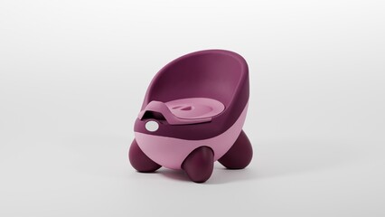 pink baby potty