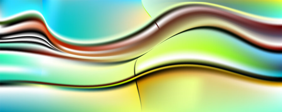 Abstract blurred wavy grainy gradient background texture. Digital grain dust soft noise effect pattern. Lo-fi vintage retro fluid colors. For poster, website, app, prints, flyer or music album cover