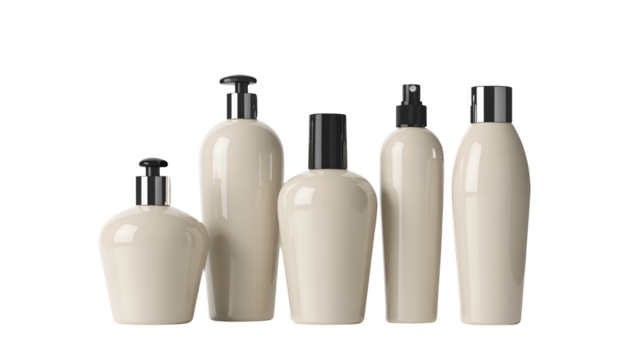 Elegant bottles mockup for cosmetics and skincare branding projects