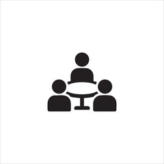 Corporate Meeting icon. illustration isolated on white background.
