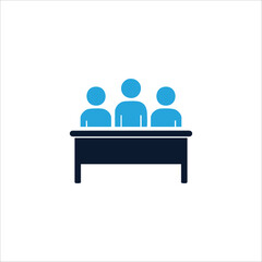 Corporate Meeting icon. illustration isolated on white background.