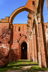 Vaults of Tartu Cathedral aka Dorpat Cathedral, a former catholic church in Tartu (Dorpat), Estonia