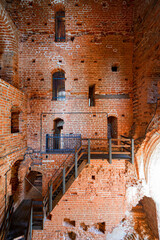 Interior of Tartu Cathedral aka Dorpat Cathedral, a former catholic church in Tartu (Dorpat), Estonia