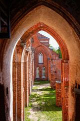 Vaults of Tartu Cathedral aka Dorpat Cathedral, a former catholic church in Tartu (Dorpat), Estonia