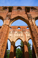 Vaults of Tartu Cathedral aka Dorpat Cathedral, a former catholic church in Tartu (Dorpat), Estonia