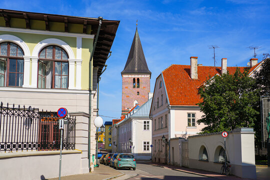 St. John's Church in Tartu, Estonia - Brick gothic lutheran church dedicated to John the Baptist - Powered by Adobe