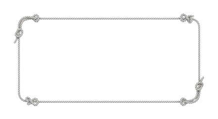 Sophisticated Silver Chain Border Frame with Elegant Knots, Ideal for Premium Graphic Design, Invitations, Certificates, and Decorative Layouts