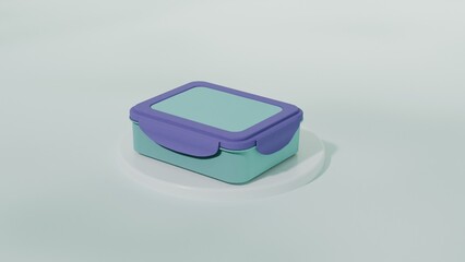 close up of a food containeer