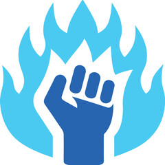 Fire Motivation Icon for Energy and Inspiration
