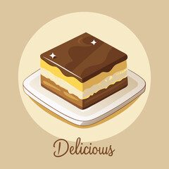 “Rich Chocolate Nanaimo Bars with Smooth Custard Filling  Homemade Dessert Squares”