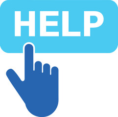 Help Tap Button Icon for User Help Access