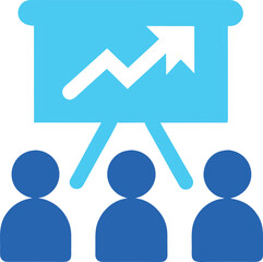 Presentation Analytics Icon for Data Reporting
