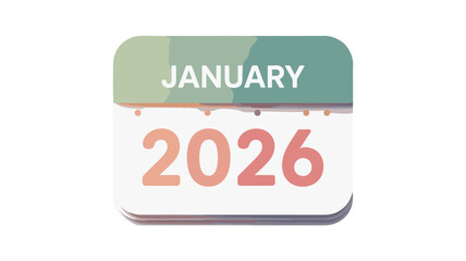 Calendar displaying January 2026, marking a new beginning.