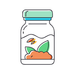 bottle, jar, isolated, glass, container, white, object, drink, food, plastic, empty, medicine, label, can, transparent, green, liquid, juice, illustration, vector, fruit, nobody, money