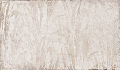 High-resolution abstract grass texture background with soft beige botanical strokes, ideal for wall design, wallpaper, fabric print, packaging, and decorative surface applications.