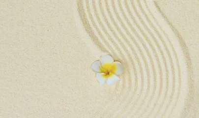 Selbstklebende Fototapeten Zen Steine Background with stones on the sand. Selective focus.  © yanadjan
