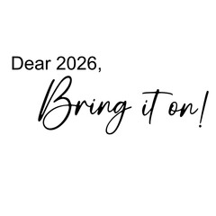 &ldquo;Happy New Year 2026 T Shirt Typography &ndash; Elegant Script Text Graphic, Minimal Holiday Shirt Design, Printable PNG for Sublimation, Trendy New Year Gift Apparel&rdquo;