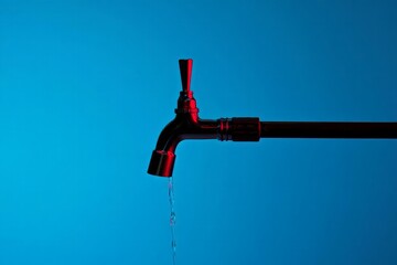 Water tap dripping faucet leak plumbing repair water conservation concept