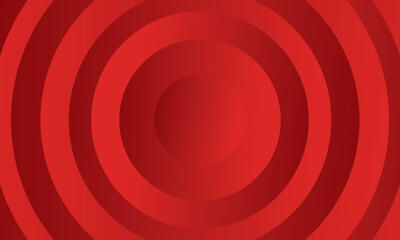 Red Circular Gradient Rings Abstract Background