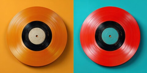 Minimalist Vinyl Record Icon Illustration
