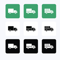 Transport vector icon set illustration. Car vector icon