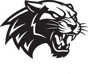 Obraz premium Fierce Panther Head Mascot