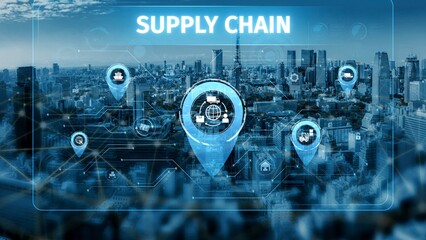Supply chain processes with data-driven logistics, transportation, and distribution. enhances...