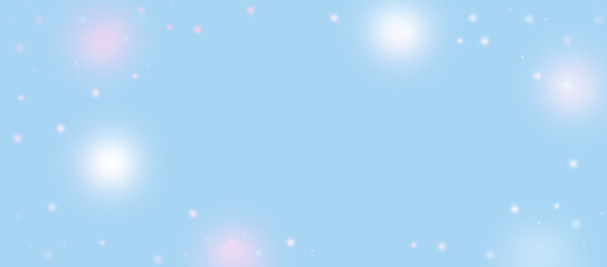 Light blue horizontal gradient with delicate glowing bokeh spots. Clean, airy and ideal for winter sales, announcements, website headers and modern minimal promo designs.