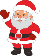 happy expression santa claus png animation vector