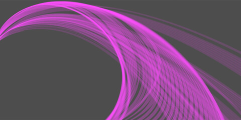 Glowing neon light trail element. Bright red-orange speed line wave luminous curved swirl concept. Shiny fiery streaks for posters, banners transfer on white background in png format.