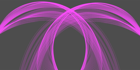 Glowing neon light trail element. Bright red-orange speed line wave luminous curved swirl concept. Shiny fiery streaks for posters, banners transfer on white background in png format.