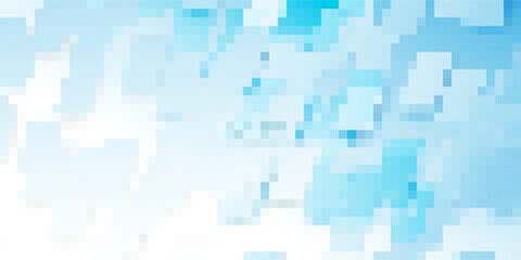 Abstract blue and white geometric chaotic pattern background. Futuristic digital high-technology banner. Vector illustration