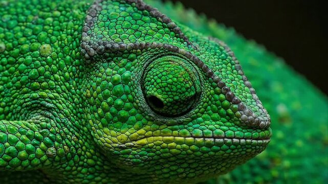 Veiled Chameleon Color Morph. Chamaeleo calyptratus.
