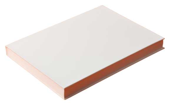PNG Book mockup white orange background publication.