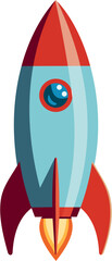Vector illustration of a rocket ship