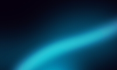 Abstract Dark Navy Blue Background with Glowing Cyan Light Ray and Prominent Noise Texture