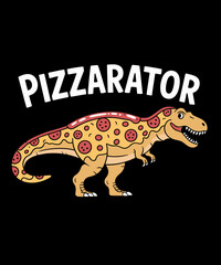 Pizza T-Rex Dino Fast Food Funny Pizza Dinosaur