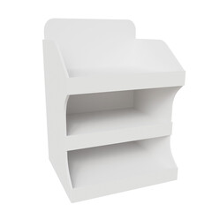 cashier counter display stand for plain white product display