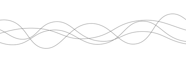 Abstract grey, white smooth element swoosh speed wave modern stream transparent background. Abstract wave line for banner, template, wallpaper background with wave design. Vector illustration in eps10