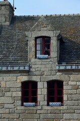 Interior de la ville close de Concarneau, Breta&ntilde;a, Francia