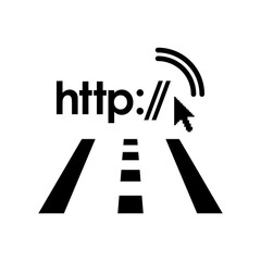 Vector illustration of single isolated web navigate icon 