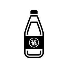 Vector illustration of single isolated tea bottle icon 