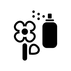 Vector illustration of single isolated flower icon 